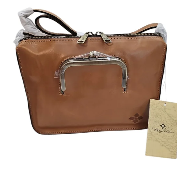 PATRICIA NASH Nazaire Framed Front Pocket Leather Crossbody - Picture 6 of 10